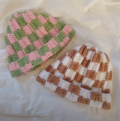 Bonnet à carreaux